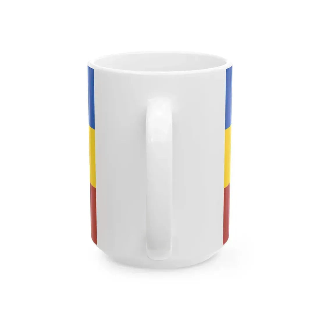 Flag of the Don Republic with coat of arms (Russia) White Coffee Mug - Go Mug Yourself