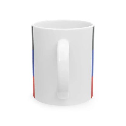 Flag of the Donetsk Republic Organisation (Russia) White Coffee Mug - Go Mug Yourself
