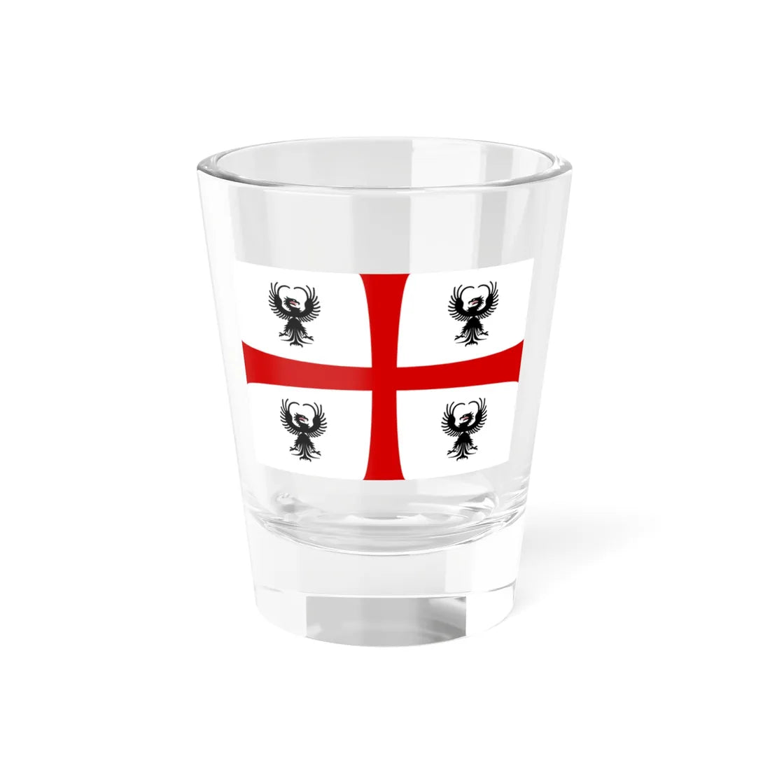 Flag of the Duchy of Mantua 1575-1707 (Italy) Shot Glass 1.5oz 1.5oz - Go Mug Yourself