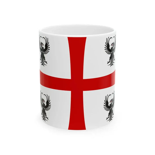Flag of the Duchy of Mantua 1575-1707 (Italy) White Coffee Mug 11oz - Go Mug Yourself