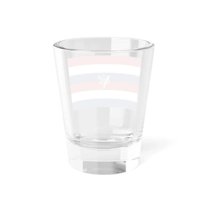 Flag of the Dutch East India Company Amsterdam Chamber - dubbele Statenvlag (Netherlands) Shot Glass 1.5oz - Go Mug Yourself