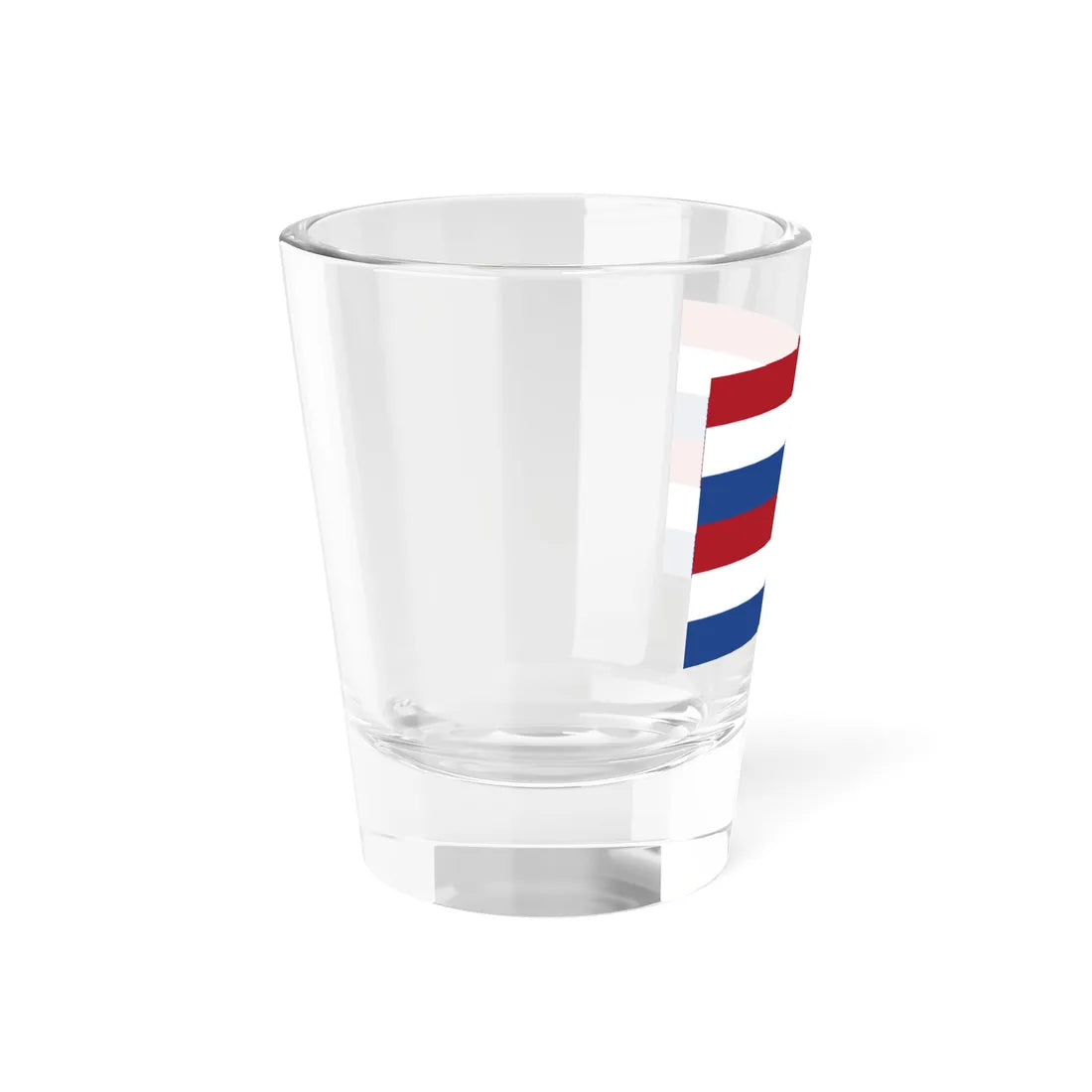 Flag of the Dutch East India Company Amsterdam Chamber - dubbele Statenvlag (Netherlands) Shot Glass 1.5oz - Go Mug Yourself