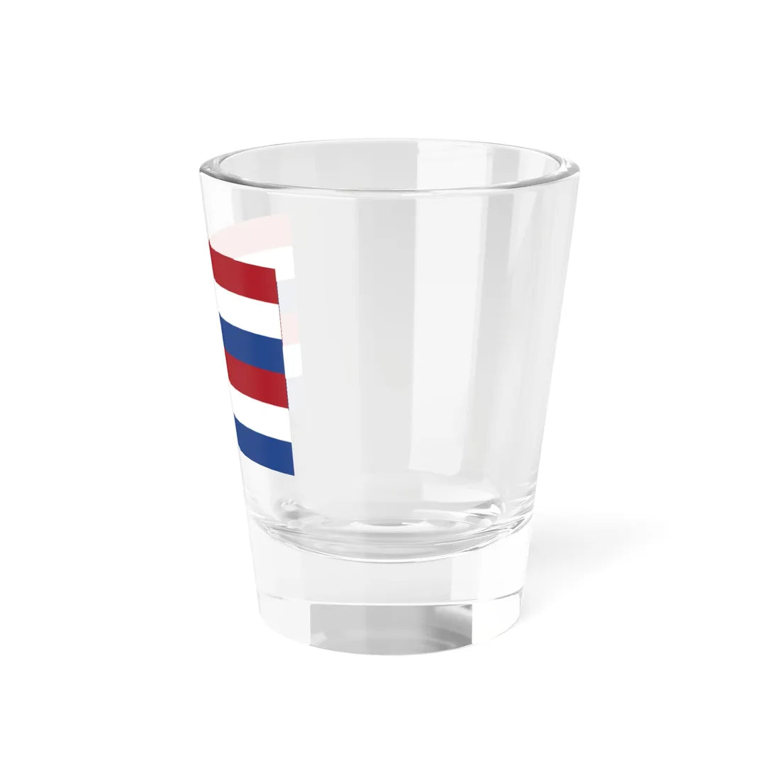 Flag of the Dutch East India Company Amsterdam Chamber - dubbele Statenvlag (Netherlands) Shot Glass 1.5oz - Go Mug Yourself