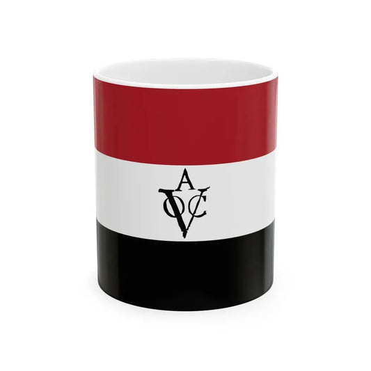 Flag of the Dutch East India Company Amsterdam Chamber (Netherlands) White Coffee Mug 11oz - Go Mug Yourself