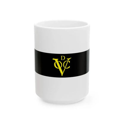 Flag of the Dutch East India Company Delft Chamber (Netherlands) White Coffee Mug 15oz - Go Mug Yourself