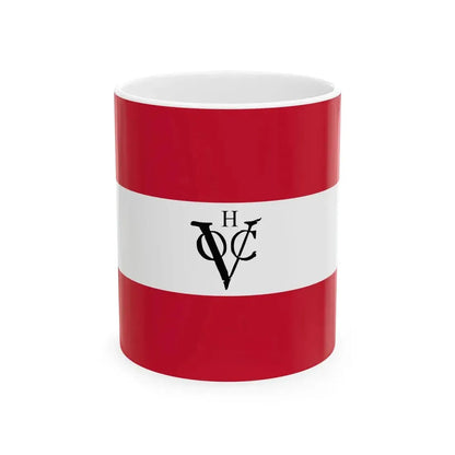 Flag of the Dutch East India Company Hoorn Chamber (Netherlands) White Coffee Mug 11oz - Go Mug Yourself