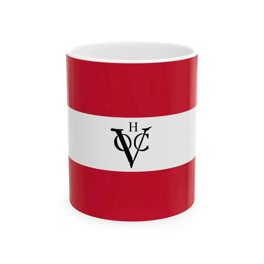 Flag of the Dutch East India Company Hoorn Chamber (Netherlands) White Coffee Mug 11oz - Go Mug Yourself