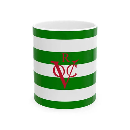 Flag of the Dutch East India Company Rotterdam Chamber (Netherlands) White Coffee Mug 11oz - Go Mug Yourself