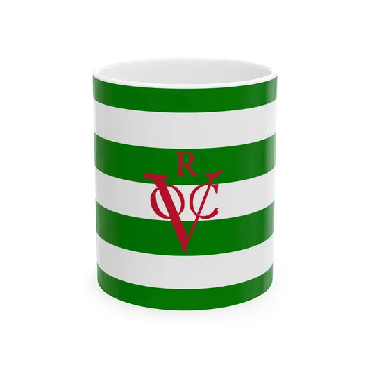 Flag of the Dutch East India Company Rotterdam Chamber (Netherlands) White Coffee Mug 11oz - Go Mug Yourself
