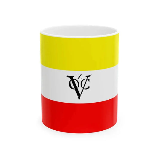 Flag of the Dutch East India Company Zeeland Chamber (Netherlands) White Coffee Mug 11oz - Go Mug Yourself