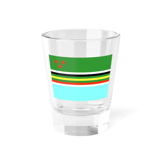 Flag of the East African Community 1967-1977 (Tanzania) Shot Glass 1.5oz 1.5oz - Go Mug Yourself