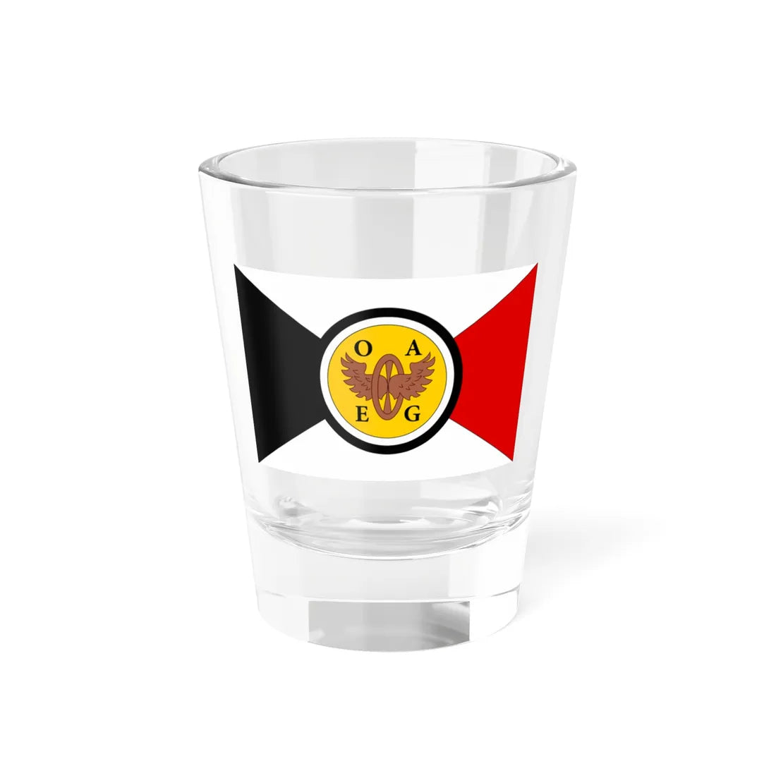 Flag of the East African Railroad Company (Tanzania) Shot Glass 1.5oz 1.5oz - Go Mug Yourself