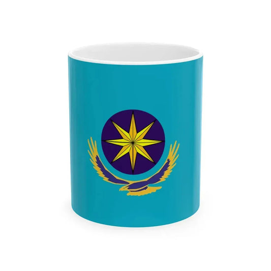 Flag of the East Kazakhstan operatively-rescue (Kazakhstan) White Coffee Mug 11oz - Go Mug Yourself