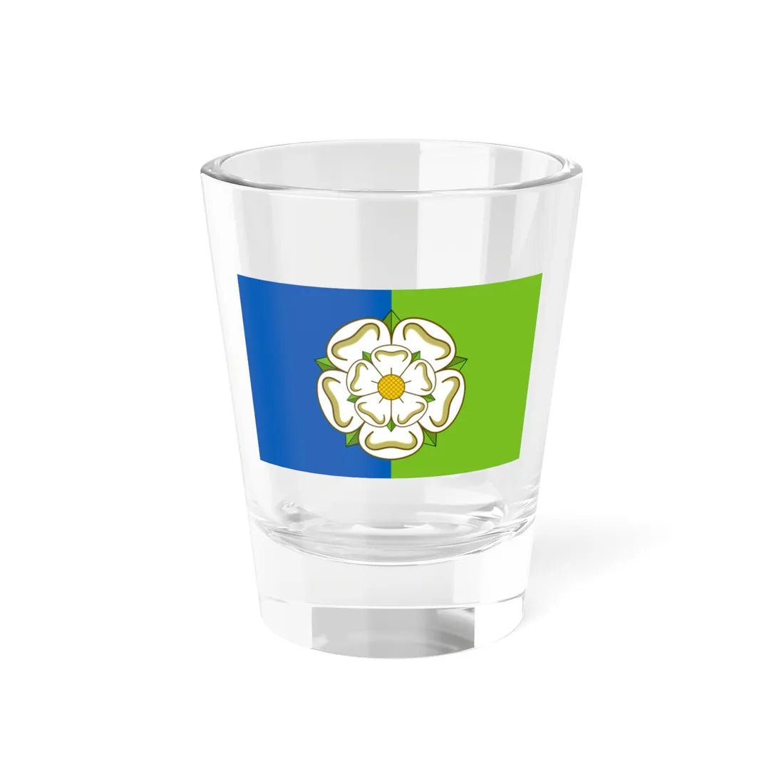Flag of the East Riding of Yorkshire (England) Shot Glass 1.5oz 1.5oz - Go Mug Yourself