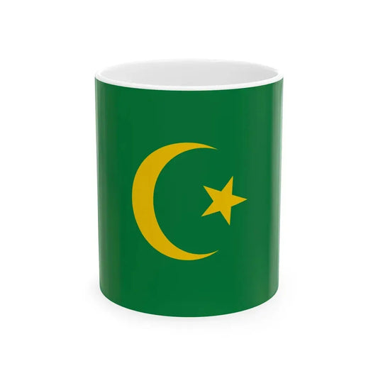 Flag of the East Turkestan Republic 1944-1949 (China) White Coffee Mug 11oz - Go Mug Yourself
