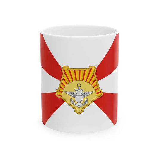Flag of the Eastern Military District (Russia) White Coffee Mug 11oz - Go Mug Yourself