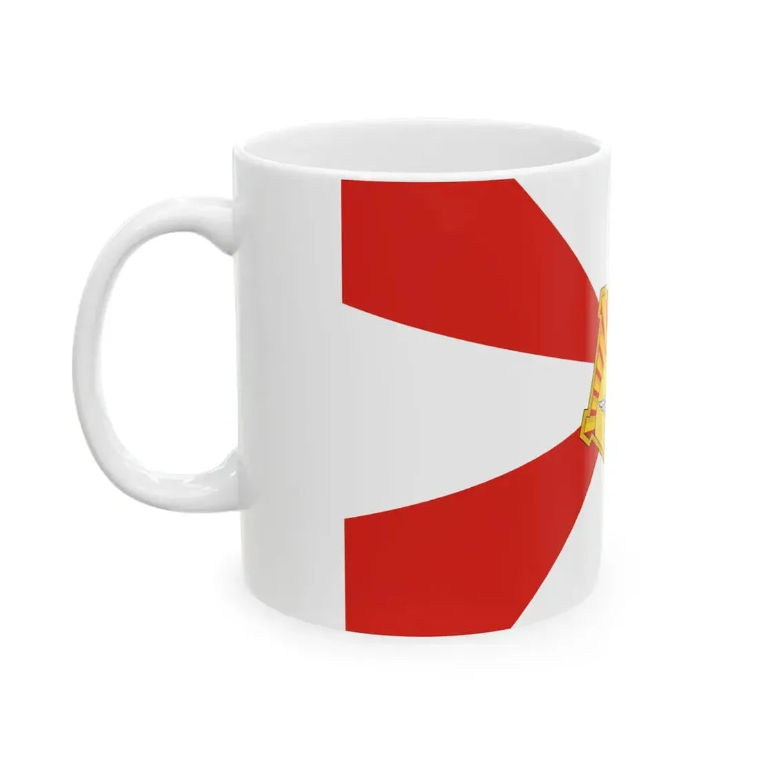 Flag of the Eastern Military District (Russia) White Coffee Mug - Go Mug Yourself