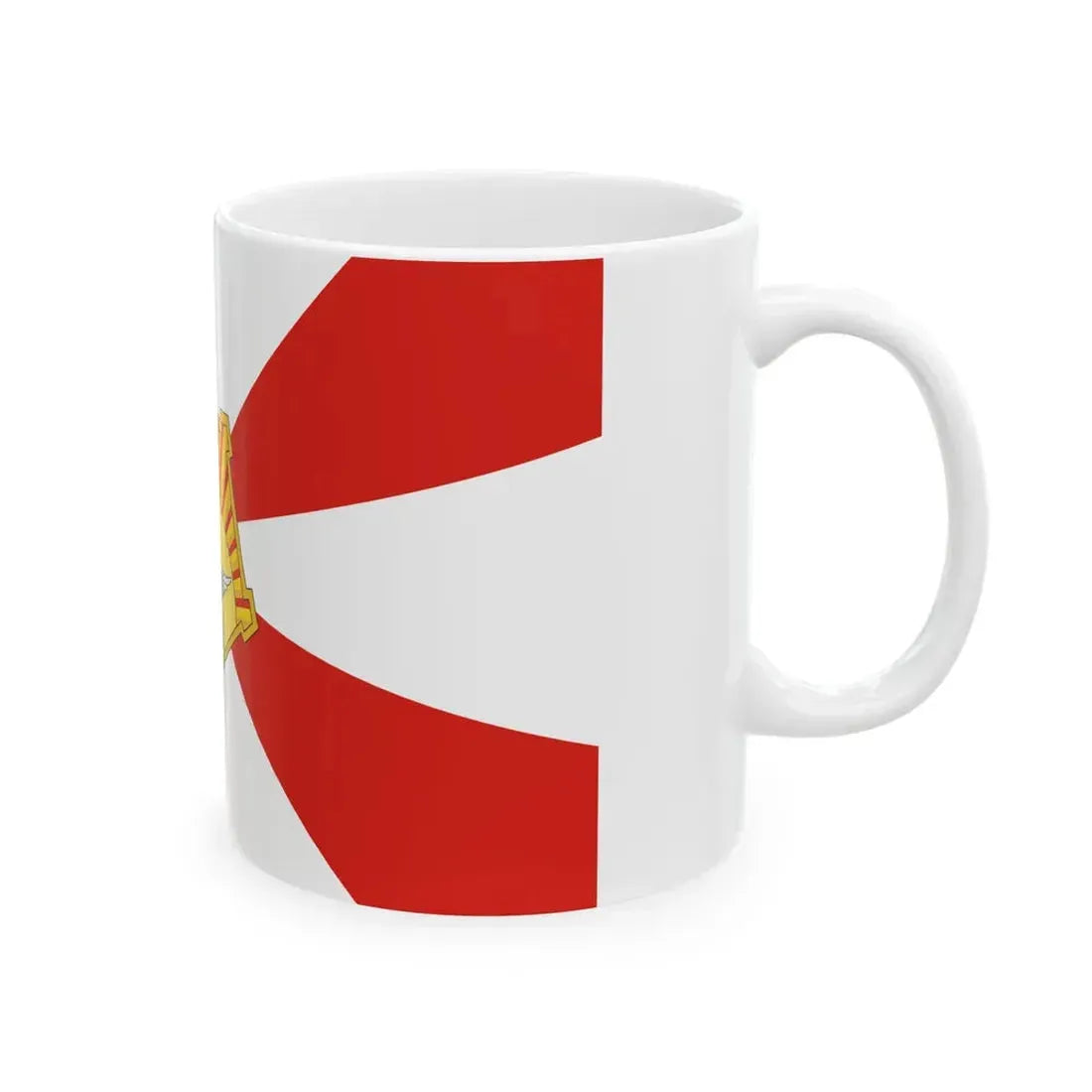 Flag of the Eastern Military District (Russia) White Coffee Mug - Go Mug Yourself