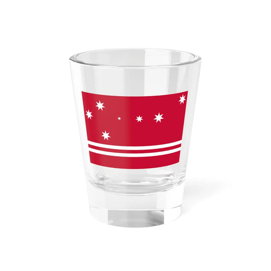 Flag of the Ebon Atoll Unofficial (Marshall Islands) Shot Glass 1.5oz 1.5oz - Go Mug Yourself