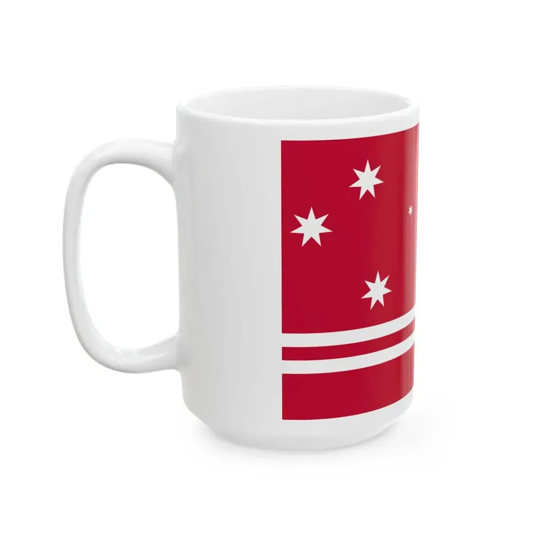Flag of the Ebon Atoll Unofficial (Marshall Islands) White Coffee Mug - Go Mug Yourself