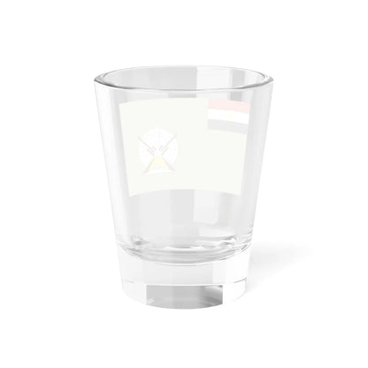 Flag of the Egyptian Air Defense Forces Coat of arms variant (Egypt) Shot Glass 1.5oz - Go Mug Yourself
