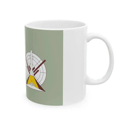 Flag of the Egyptian Air Defense Forces Coat of arms variant (Egypt) White Coffee Mug - Go Mug Yourself