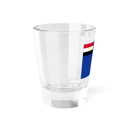 Flag of the Egyptian Navy Coat of arms variant (Egypt) Shot Glass 1.5oz - Go Mug Yourself