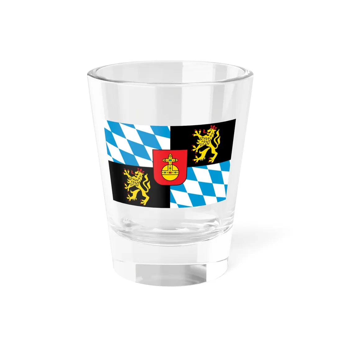 Flag of the Electorate of Bavaria (Germany) Shot Glass 1.5oz 1.5oz - Go Mug Yourself