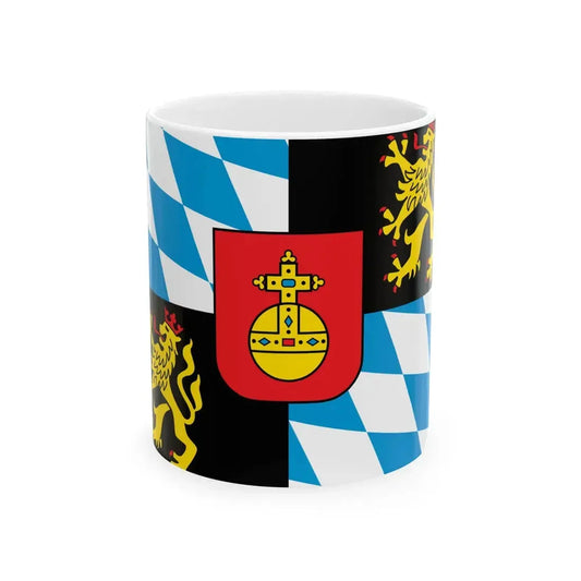 Flag of the Electorate of Bavaria (Germany) White Coffee Mug 11oz - Go Mug Yourself