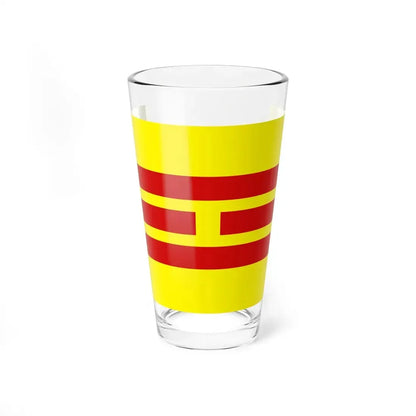 Flag of the Empire of Vietnam 1945 (Vietnam) Pint Glass 16oz 16oz - Go Mug Yourself