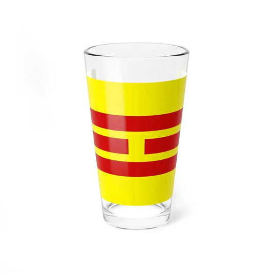 Flag of the Empire of Vietnam 1945 (Vietnam) Pint Glass 16oz 16oz - Go Mug Yourself