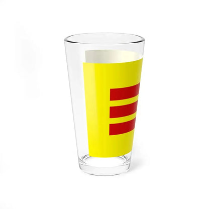 Flag of the Empire of Vietnam 1945 (Vietnam) Pint Glass 16oz - Go Mug Yourself