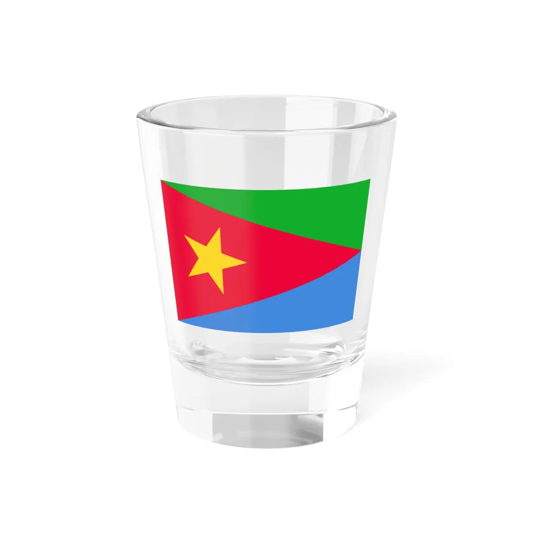 Flag of the EPLF (Eritrea) Shot Glass 1.5oz 1.5oz - Go Mug Yourself