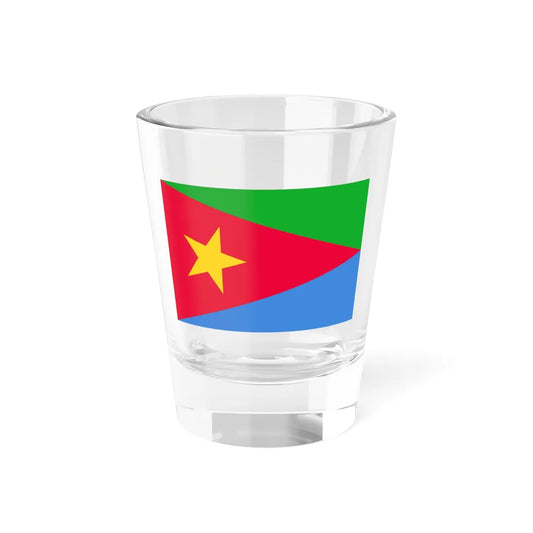 Flag of the EPLF (Eritrea) Shot Glass 1.5oz 1.5oz - Go Mug Yourself