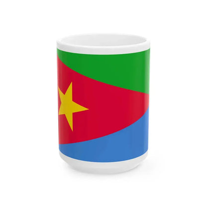 Flag of the EPLF (Eritrea) White Coffee Mug 15oz - Go Mug Yourself