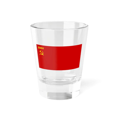 Flag of the Estonian Soviet Socialist Republic 1940-1953 (Estonia) Shot Glass 1.5oz 1.5oz - Go Mug Yourself