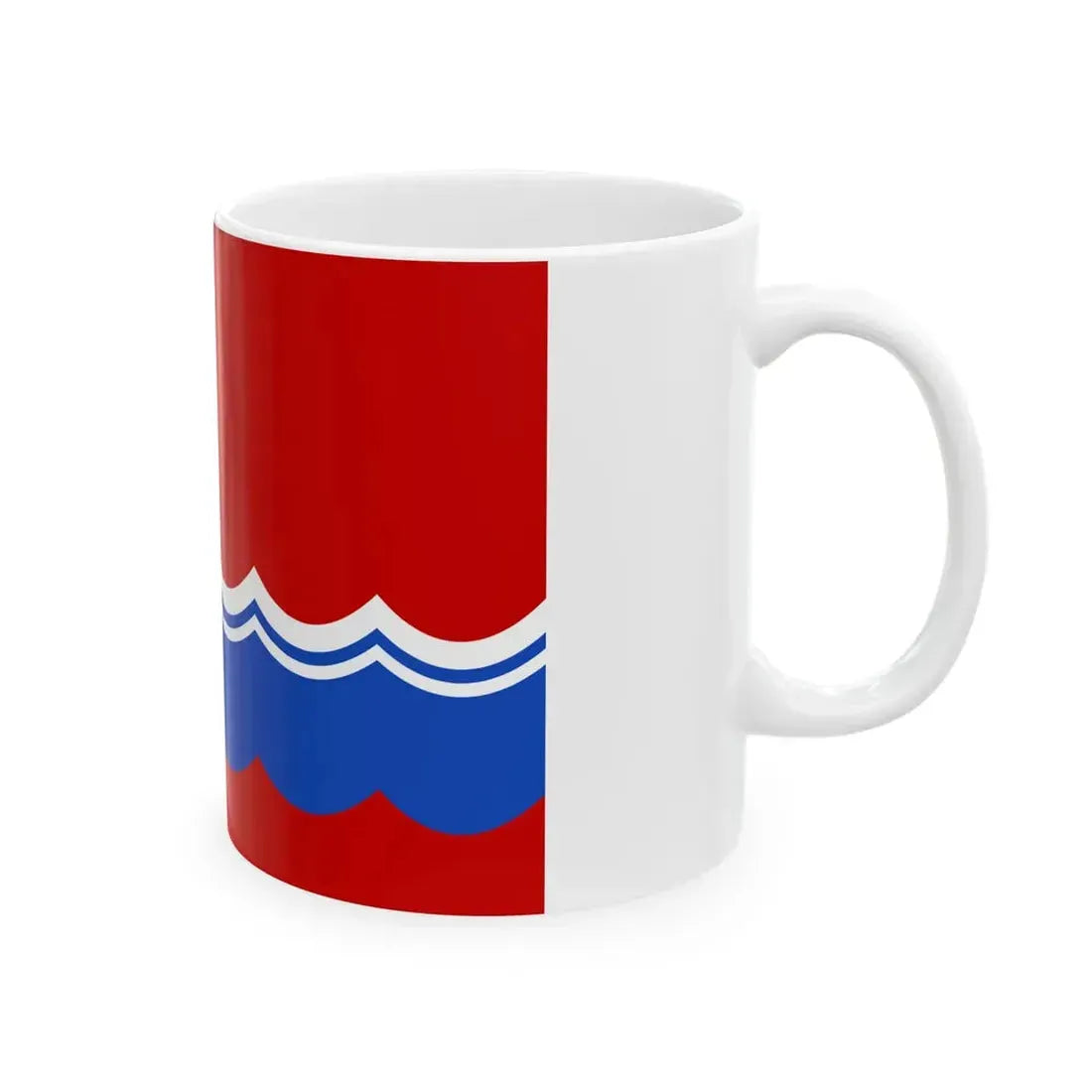 Flag of the Estonian Soviet Socialist Republic 1953-1990 3-2 (Estonia) White Coffee Mug - Go Mug Yourself