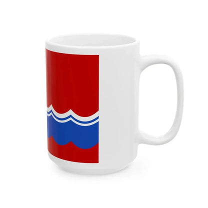 Flag of the Estonian Soviet Socialist Republic 1953-1990 3-2 (Estonia) White Coffee Mug - Go Mug Yourself