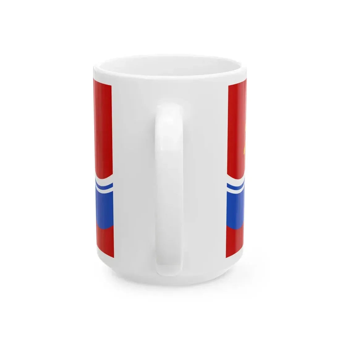 Flag of the Estonian Soviet Socialist Republic 1953-1990 (Estonia) White Coffee Mug - Go Mug Yourself