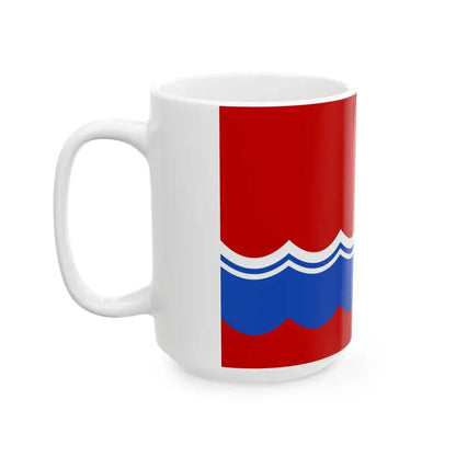 Flag of the Estonian Soviet Socialist Republic 1953-1990 reverse 3-2 (Estonia) White Coffee Mug - Go Mug Yourself
