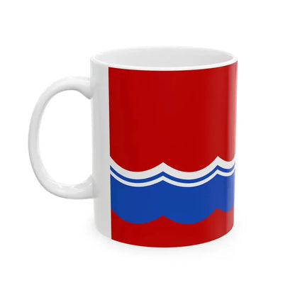 Flag of the Estonian Soviet Socialist Republic 1953-1990 reverse (Estonia) White Coffee Mug - Go Mug Yourself