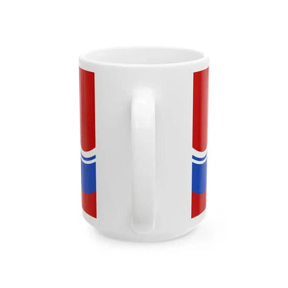 Flag of the Estonian Soviet Socialist Republic 1953-1990 reverse (Estonia) White Coffee Mug - Go Mug Yourself
