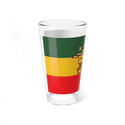 Flag of the Ethiopian Empire (Ethiopia) Pint Glass 16oz - Go Mug Yourself