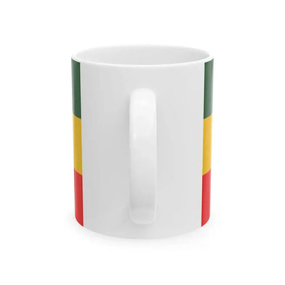 Flag of the Ethiopian Empire (Ethiopia) White Coffee Mug - Go Mug Yourself