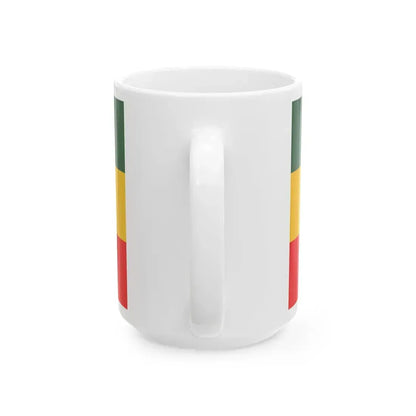 Flag of the Ethiopian Empire (Ethiopia) White Coffee Mug - Go Mug Yourself