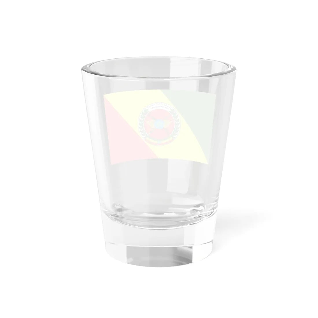 Flag of the Ethiopian National Defense Force 2009 (Ethiopia) Shot Glass 1.5oz - Go Mug Yourself