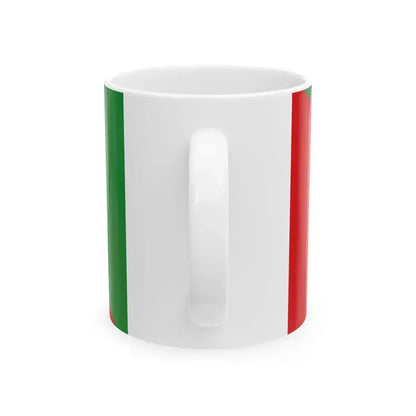 Flag of the Ethiopian National Defense Force 3 (Ethiopia) White Coffee Mug - Go Mug Yourself