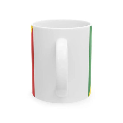 Flag of the Ethiopian National Defense Force (Ethiopia) White Coffee Mug - Go Mug Yourself