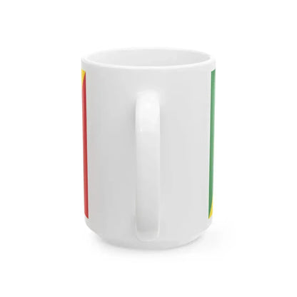 Flag of the Ethiopian National Defense Force (Ethiopia) White Coffee Mug - Go Mug Yourself