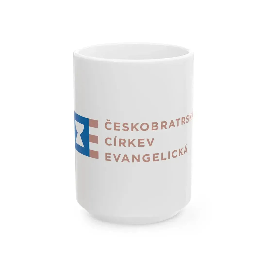Flag of the Evangelical Church of Czech Brethren (Czech Republic) White Coffee Mug 15oz - Go Mug Yourself